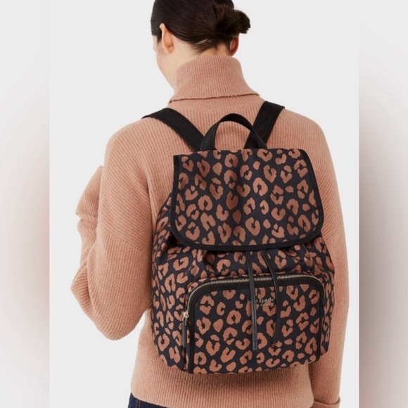 Kate Spade Leopard Print Backpack - Picture 5 of 6